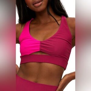 Beach Riot Mila Colorblock Sports Bra, Size Large, $98